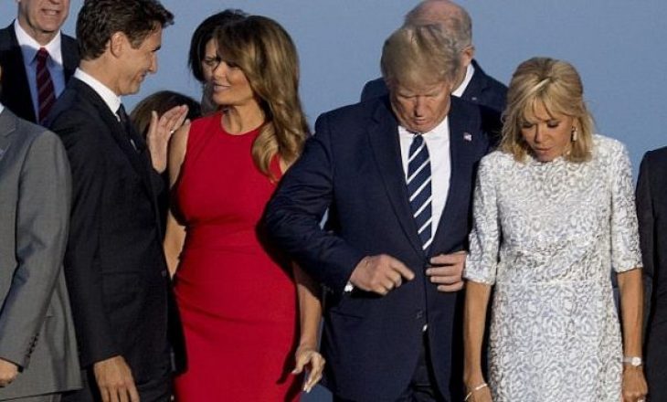 Për dore me Trump, Melanie ‘puthet’ me kryeministrin kanadez