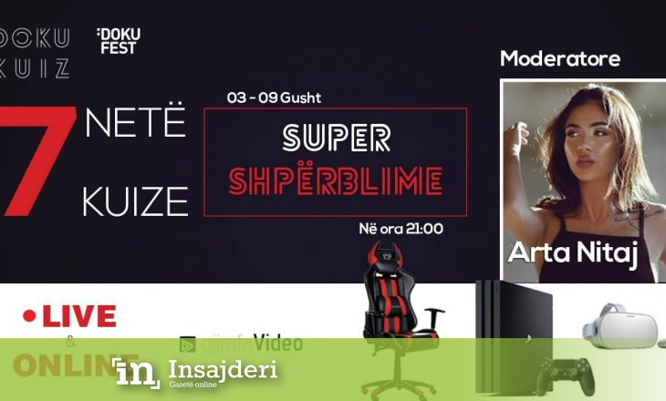 GjirafaVideo ju sjell kuize online për ju; Çdo natë me super shpërblime
