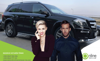 Miley Cyrus  dhe Calvin Harris me “ONLINE Rent a Car” në Prishtinë