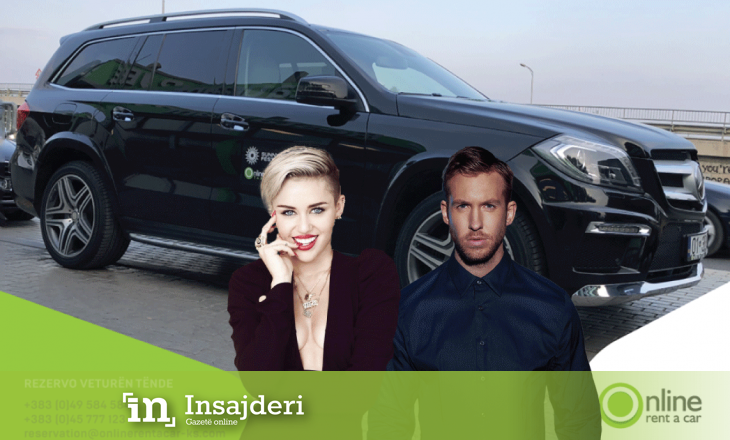 Miley Cyrus  dhe Calvin Harris me “ONLINE Rent a Car” në Prishtinë