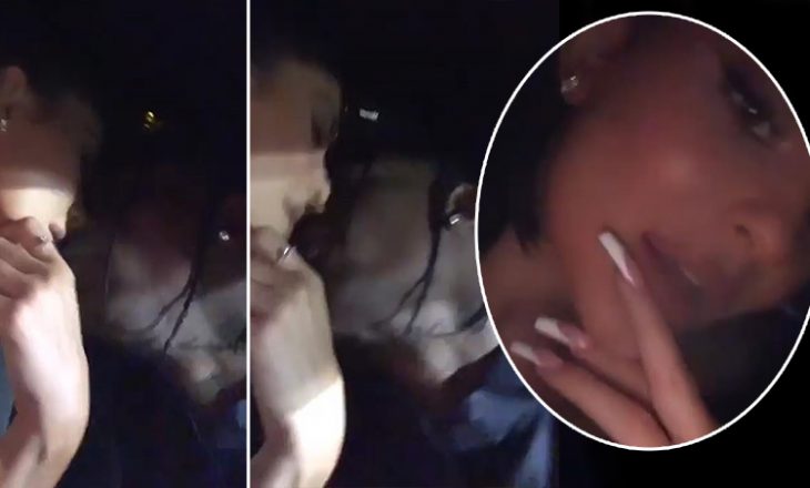 Kylie Jenner filmon veten duke tymosur kanabis me bashkëshortin