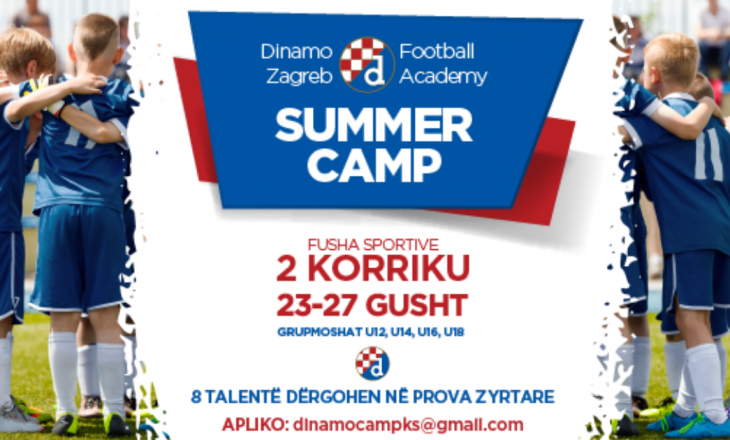 Lajm i mirë për talentet e futbollit “Dinamo Zagreb Football Academy Summer Camp” në Kosovë.