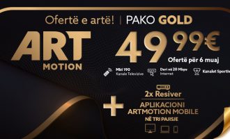 Oferta më e re nga Artmotion, Pako GOLD për 6 muaj – 49.99 Euro