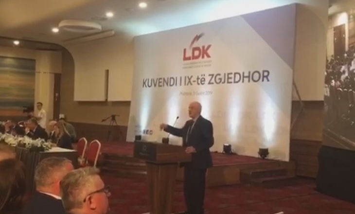 Fjalimi me ton të lartë i Fatmir Sejdiut në Kuvendin Zgjedhor të LDK-së