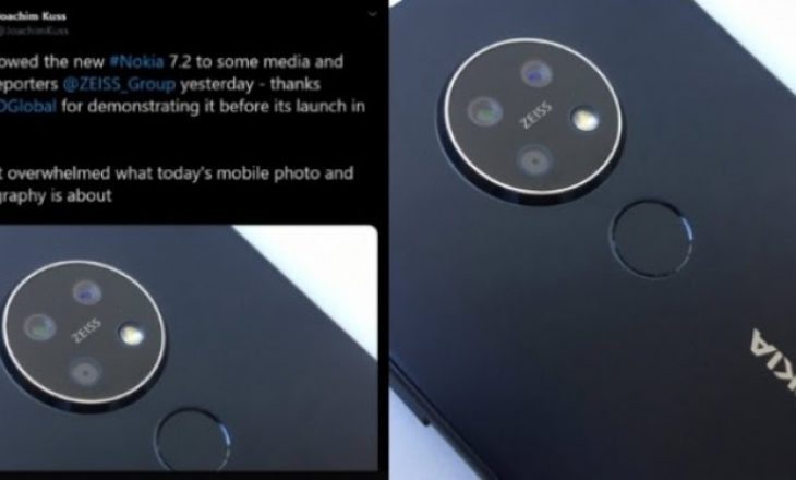 Konfirmohet dizajni i kamerës Nokia 7.2