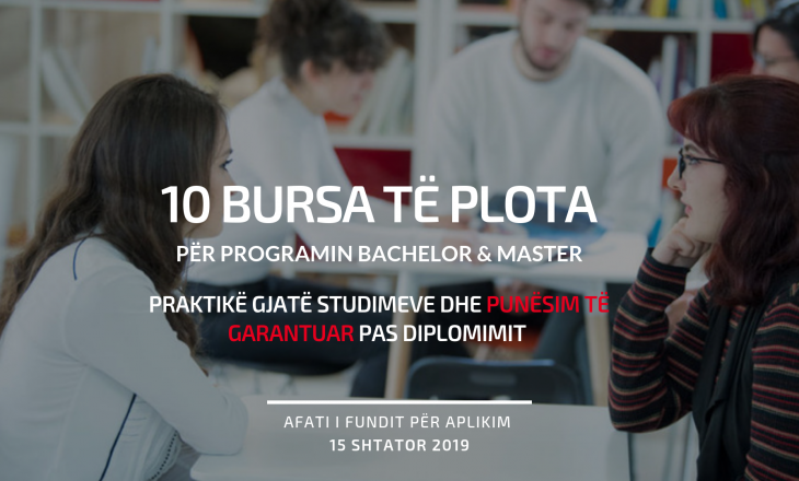 Kompania kosovare ndan 10 BURSA për studentë Bachelor dhe Master dhe i punëson që nga viti i parë