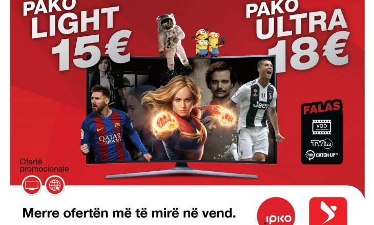 IPKO sjell ofertën më të mirë promocionale për TV dhe internet!