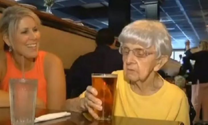 E thotë plaka 102-vjeçare: Birra është sekreti për një jetë të gjatë