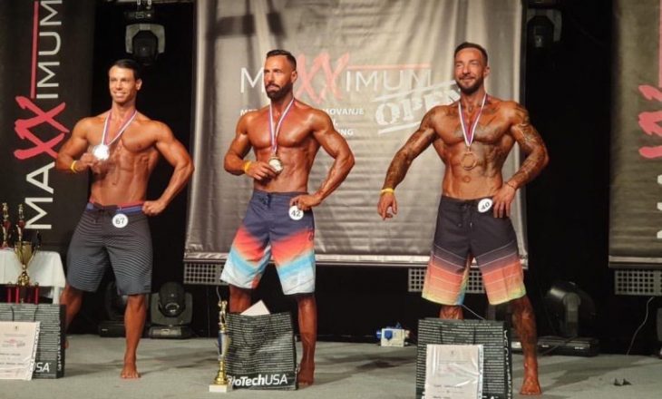 Egzon Thaqi i siguron medaljen e artë Kosovës në “Men’s Physique” në Slloveni