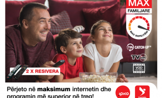 IPKO sjell pakot superiore në treg për televizion dhe internet – IPKO MAX