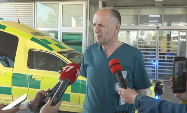 Mjeku i QKUK-së tregon për gjendjen e të lënduarit nga zjarri në banesën në Ulpianë