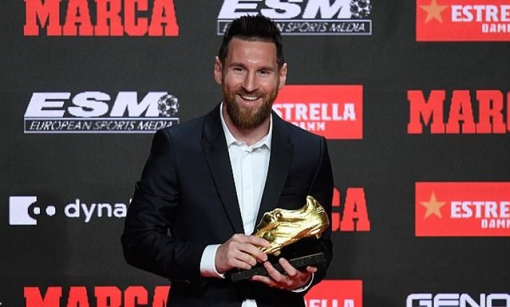 Messi e fiton për herë të gjashtë ‘Këpucën e Artë’