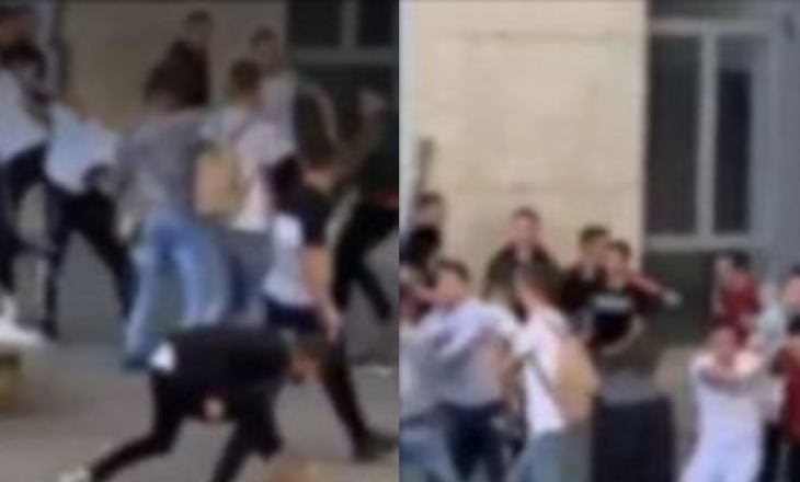 Sherr i madh me thika mes gjimnazistëve shqiptar, ulërima, shkelma e goditje