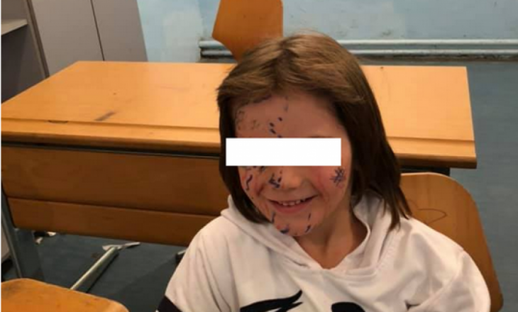 Hoxhës nga Presheva ia ‘ngjyrosin’ djalin për Halloween – ky është reagimi i tij