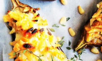 Patëllxhanë të mbushur me gjizë