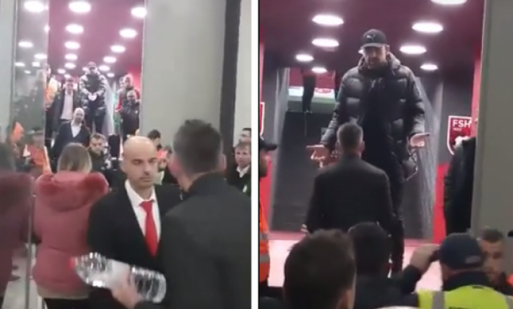 Olsi Rama i pakënaqur, debat me gjyqtarin në tunel pas ndeshjes Partizani – Tirana