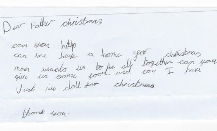 Letra e 7-vjeçares dërguar Babadimrit – kërkesa e saj ka prekur të gjithë botën