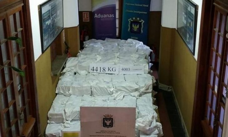 Kapet sasi rekord droge 4.4 ton kokainë, fshehur në kontenierët e miellit të sojës