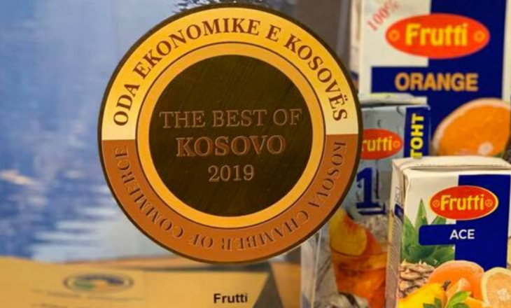 Frutti shpërblehet eksportuesi i vitit 2019 nga Oda Ekonomike e Kosovës