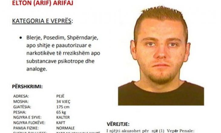 Policia kërkon ndihmë për arrestimin e këtij personi