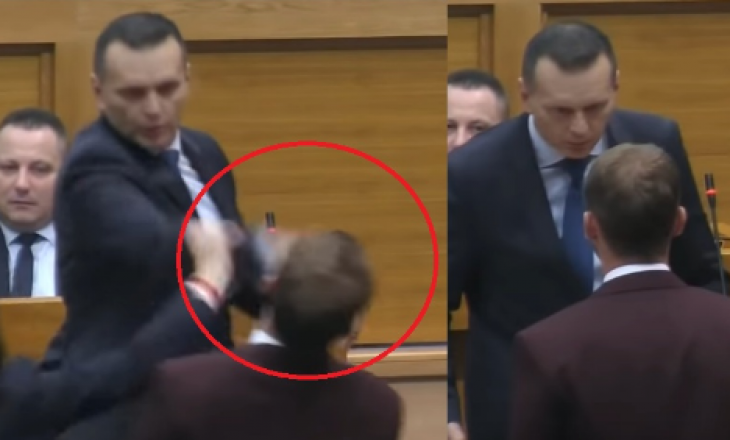 Pamjet kur ministri serb godet me shuplakë një deputet