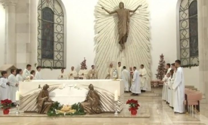 Krishtlindja në Kosovë, mesha qendrore në Katedralen “Shën Nënë Tereza”