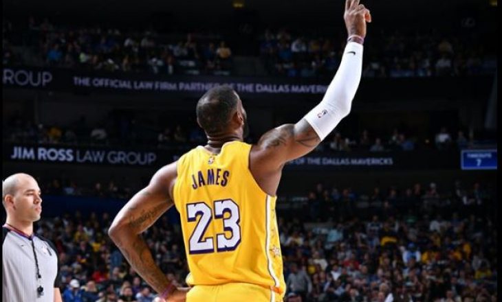 LeBron shkëlqen në fitoren e Lakers kundër Dallas – kalon Michael Jordanin
