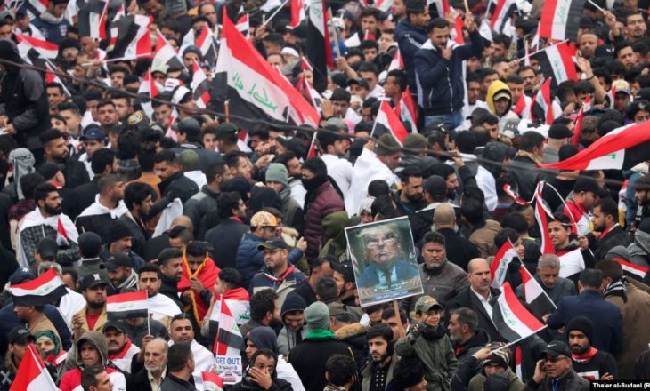 Protesta në Irak kundër pranisë amerikane