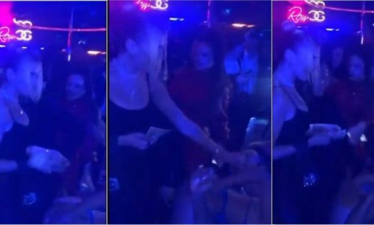 Këngëtarja shqiptare bashkë me të dashurin mbulojnë striptistet me para