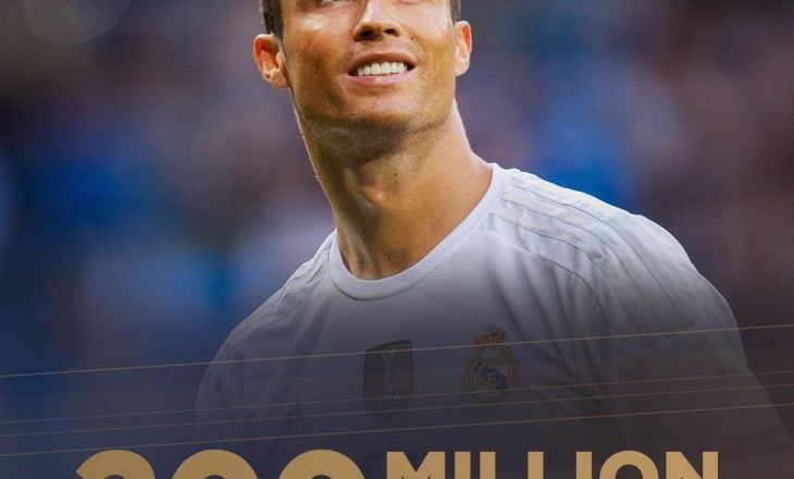 Cristiano Ronaldo bëhet njeriu i parë në botë që arrin 200 milionë ndjekës në Instagram