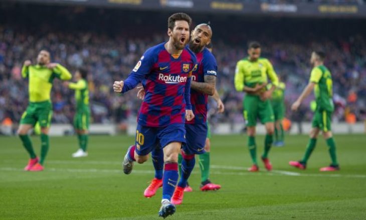 Messi ia shënoi katër gola Eibarit, këta të fundit me reagim epik për argjentinasin