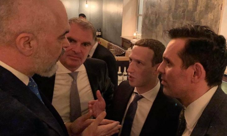 Edi Rama takohet me Mark Zuckerberg, krijuesin e Facebook-ut