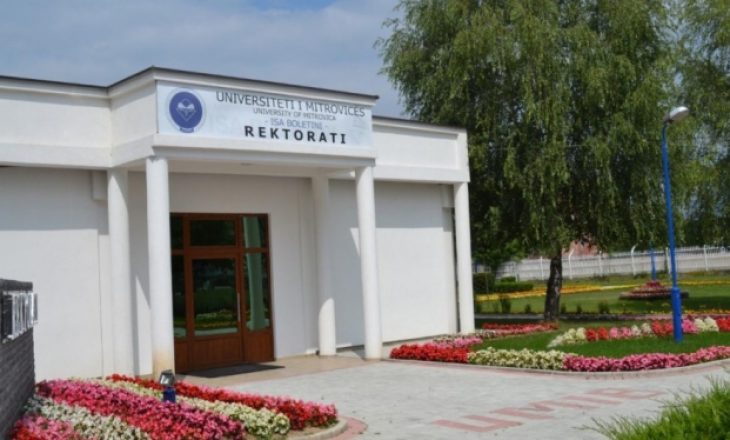 Punëtorët e sigurimit fizik protestojnë para Rektoratit të Universitetit të Mitrovicës