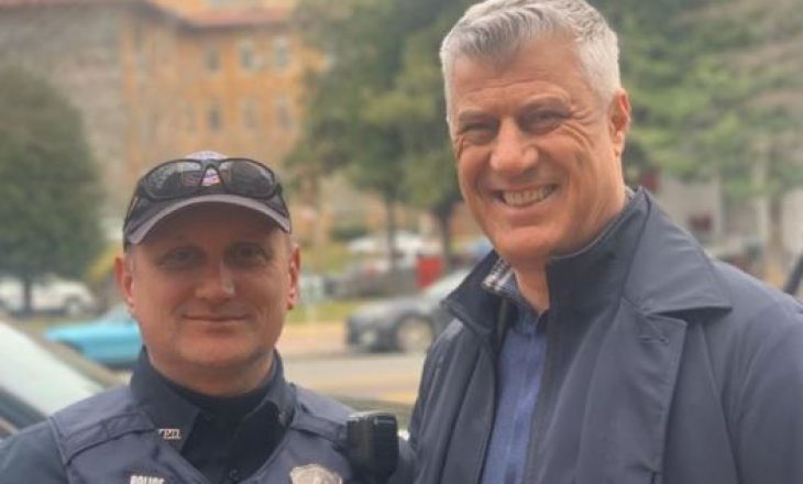 Thaçi takon policin shqiptar në Uashington