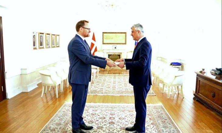 Thaçi pranoi letrat kredenciale nga ambasadori i Danimarkës