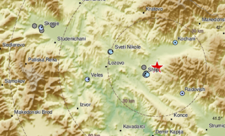 Tërmet në Maqedoni