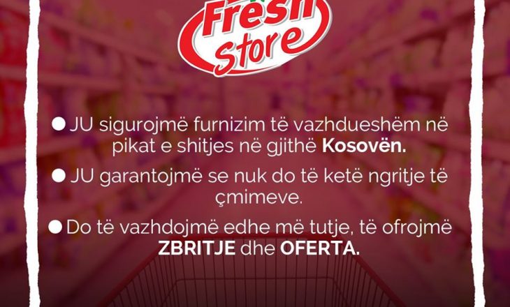 Viva Fresh Store ka një njoftim për konsumatorët