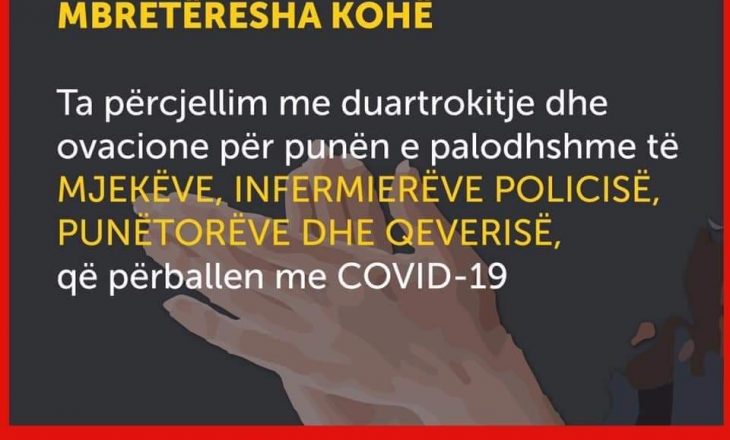 Protestuesve në ballkone u bie ndërmend për mjekët dhe policët por nuk e harrojnë liderin – ta mbrojnë Kurtin