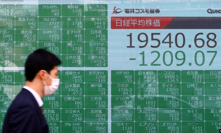 Tronditen tregjet botërore të aksioneve