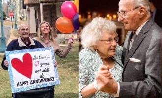 Gjesti emocionues, 90-vjeçari surprizon gruan e izoluar nga koronavirusi