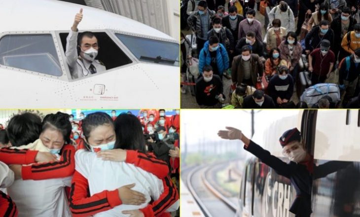 Fotografitë që tregojnë se si makinat, aeroplanët dhe trenat “po nxitonin” për tu larguar nga Wuhan, qendra e Covid-19