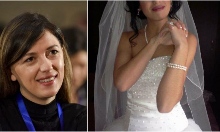 E veshur me vello, Albulena Haxhiu publikon foton e rrallë nga dasma