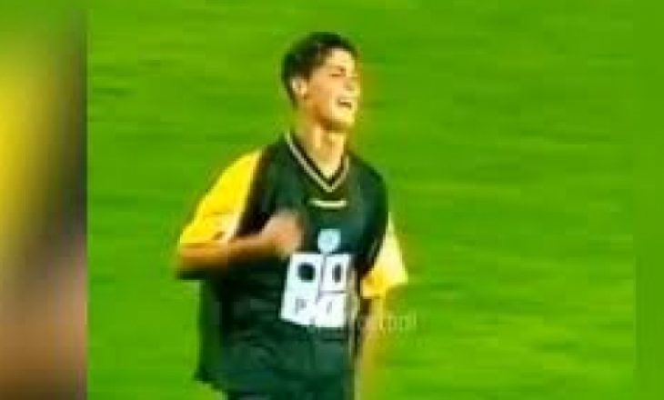 I lindur për të shënuar, ky është supergoli i parë i Ronaldos në debutim me Sportingun e Lisbonës