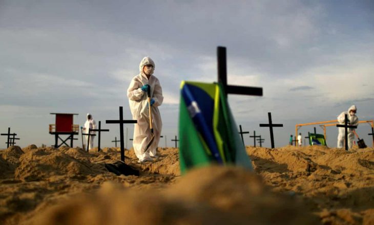 Brazili tejkalon Britaninë, bëhet vendi i dytë me më së shumti viktima nga COVID-19