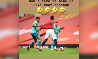 Paul Pogba tallet me lojtarin e Bournemoth