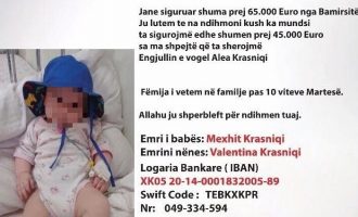 Vogëlushja Alea Krasniqi ka nevojë për ndihmë