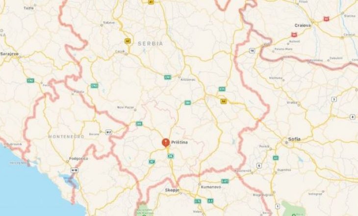 Apple Maps nuk e mohon dot atë çfarë është e Kosovës