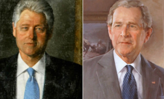 Trump ua largon portretet nga Shtëpia e Bardhë Clinton-it e Bush-it