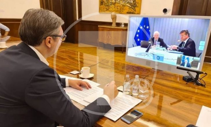 Vuçiq vazhdon takimin virutal me BE-në për dialogun me Kosovën