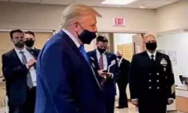 Mënyra se si e vendosi Trump maskën – fotoja bëhet virale
